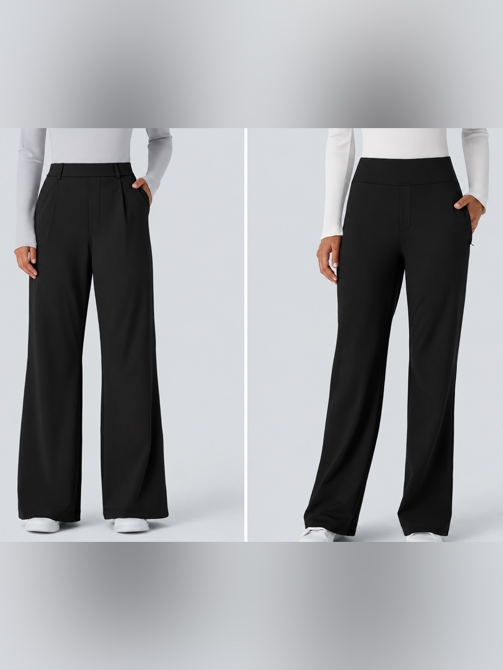 NEW!!!!HALARA Bundle 2 Pairs Flex DayStretch Work Pants -Black -Size M -NWOT